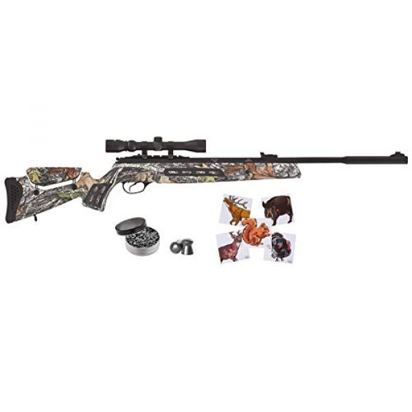 Wearable4U Air Rifle 1 Wearable4U Hatsan MOD 125 Sniper Vortex QE Quiet Energy .177 Cal Air Rifle, Camo with Included 100x Paper Targets and 500x .177cal Lead Pellets Bundle