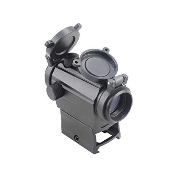 DJym Rifle Scope 4 DJym Red Dot Button Sight, Rifle Scope for Hunting Game Nitrogen-Filled Waterproof and Anti-Fog