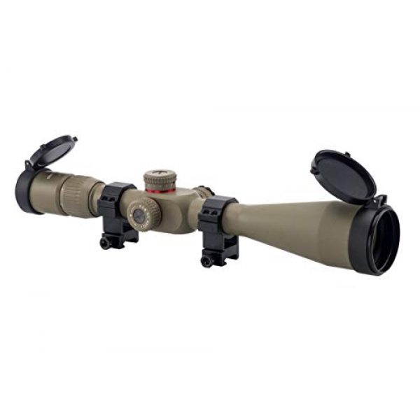 Monstrum Tactical Rifle Scope 1 Monstrum G2 6-24x50 First Focal Plane FFP Rifle Scope with Illuminated Rangefinder Reticle and Parallax Adjustment | Flat Dark Earth