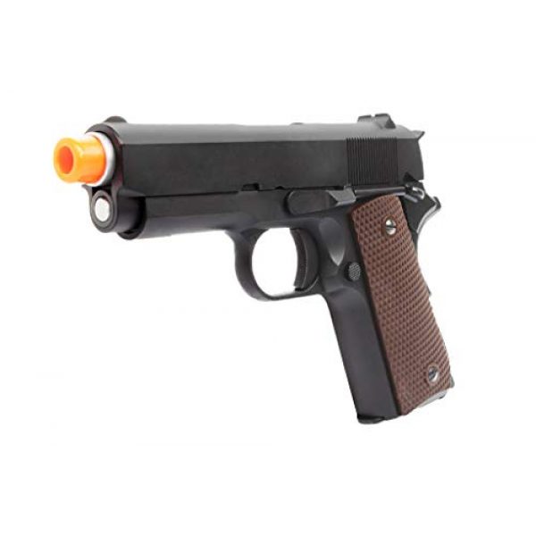 Lancer Tactical Airsoft Pistol 3 Lancer Tactical WE Mini 1911 Version A Full Metal Gas Blowback Pistol Black 290 FPS