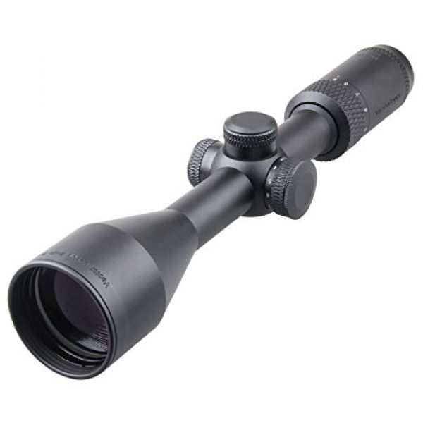 Vector Optics Rifle Scope 5 Vector Optics Matiz 3-9x50 Second Focal Plane (SFP) Tactical Riflescope with Red Dot Illuminated Reticle, 25.4mm Tube, 1/4 MOA Per Click Adjustment, Edge-to-Edge Image, Free Mount Rings, Lens Caps