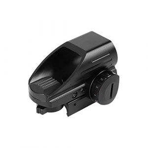 Without Rifle Scope 1 Toy Gun Sight Red dot Sight Magnification Mirror red Green dot Sight Reflection 4 Hunting Accessories Shooting 20 mm Railway Collimator Holographic Sight (Color : Black)