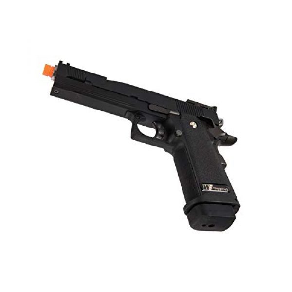 Lancer Tactical Airsoft Pistol 5 Lancer Tactical WE-Tech Black Dragon 5.1 Competition Series Hi-Capa Full Auto Gas Blowback Airsoft Pistol Black