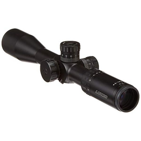 LUCID Rifle Scope 1 LUCID Optics MLX Rifle Scope, 4.5-18X44, 30mm, MLX Etched Glass Reticle, Black Finish L-MLX-451844