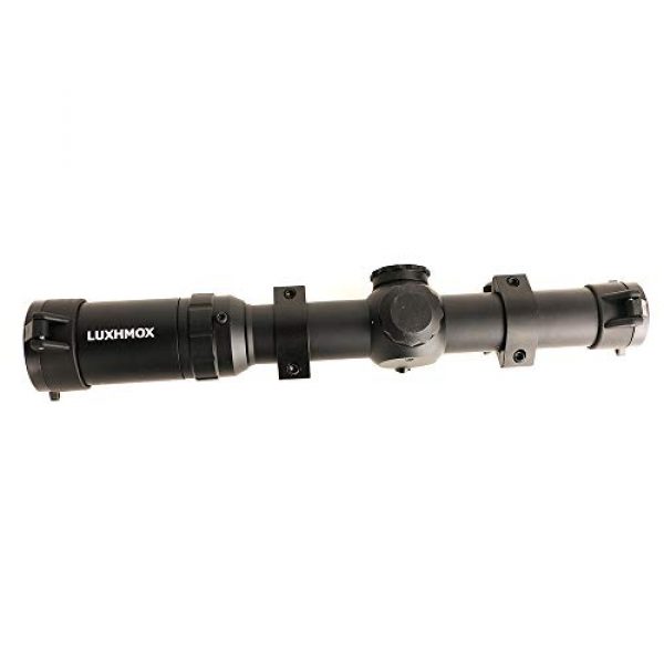 LUXHMOX Rifle Scope 4 LUXHMOX Rifle Scope 1-4x24 IR Crosshair Optics Rifle Scopes for Hunting Gun Scope