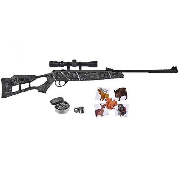 Wearable4U Air Rifle 1 Hatsan Striker Edge Spring Harvest Moon Combo Air Rifle with Wearable4U 100x Paper Targets and Lead Pellets Bundle