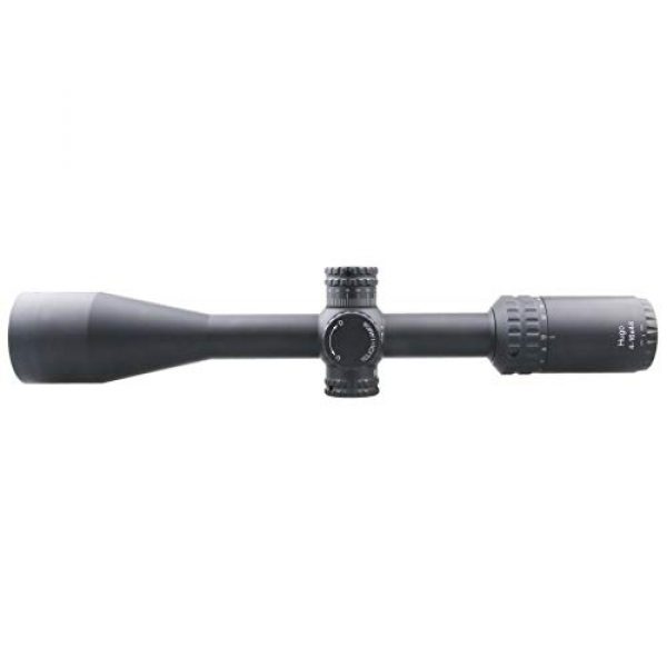 Vector Optics Rifle Scope 5 Vector Optics Hugo 4-16x44 Second Focal Plane (SFP) Riflescope, 25.4mm Tube, 1/4 MOA Per Click Adjustment, Turret Lock System, Free Mount Rings, Lens Caps, 3 Inches Sunshade