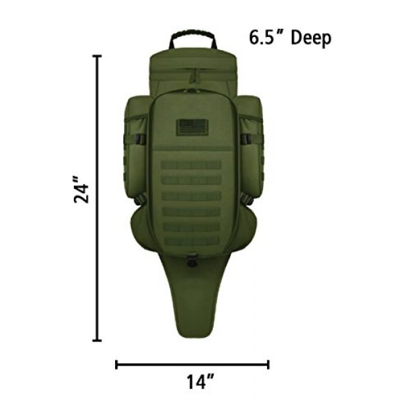 East West U.S.A Tactical Backpack 2 East West U.S.A RT538/RTC538 Tactical Molle Military Assault Rucksacks Backpack, Olive