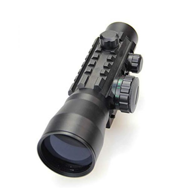 DJym Rifle Scope 3 DJym 2X30mm Red Dot Sight for Hunting Rifle Scopes, High-Definition Blue Film Red and Green Aiming Nitrogen Waterproof Anti-Fog