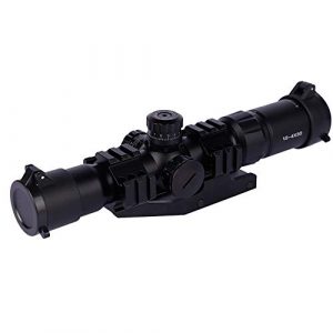 DONGYUCHUN Rifle Scope 1 DONGYUCHUN Sight Holographic Sight 1.5-4/30 Comes with Guide Rail Bracket Sight, red and Green Lights Alternate