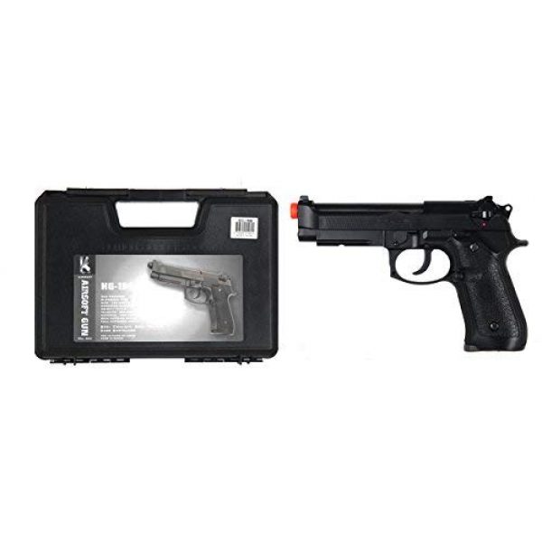 HFC Airsoft Pistol 3 HFC HG-190 Airsoft GBB BLOWBACK CO2 Pistol Black M190 with Gun Case