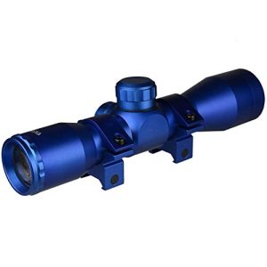Ahlmanstr Rifle Scope 1 Ahlmanstr Blue Tactical Scope for Hunting 4x32 Compact Rifle-Scope with Rings 20mm Free Mounts Long Eye Relief Mil-Dot Reticle 223 .308 Shotgun Scope Series