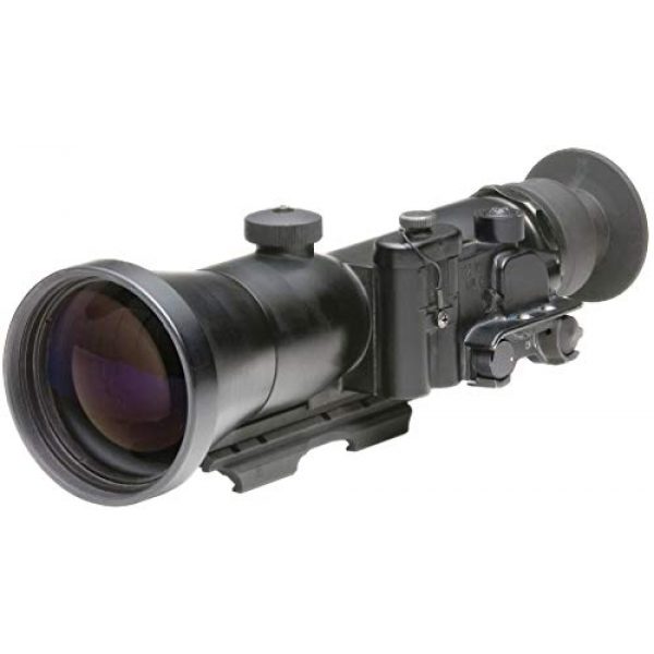 PRG Defense Rifle Scope 1 PRG Defense 15WOP423353011 Model Wolverine Pro 4 3NL1 Gen 3+"Level 1" Night Vision Rifle Scope, 4X Magnification, 125mm Objective Lens, 8° FOV, 25m to Infinity Focus Range, 30mm Eye Relief