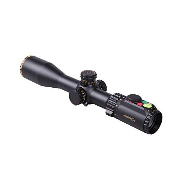 Sniper Rifle Scope 1 WKP1.5-6X44SAL Hunting Scopes Side Parallax Adjustment Glass Etched Reticle RG Illuminated with Bubble Level