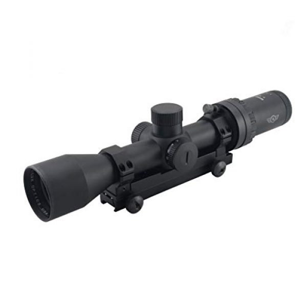Hi-Lux Optics Rifle Scope 6 Hi-Lux Optics M1000-PRO Automatic Ranging Trajectory (Art) M1000-PRO 2-10 x 42 with Green Illuminated HR1 MOA Reticle, Black