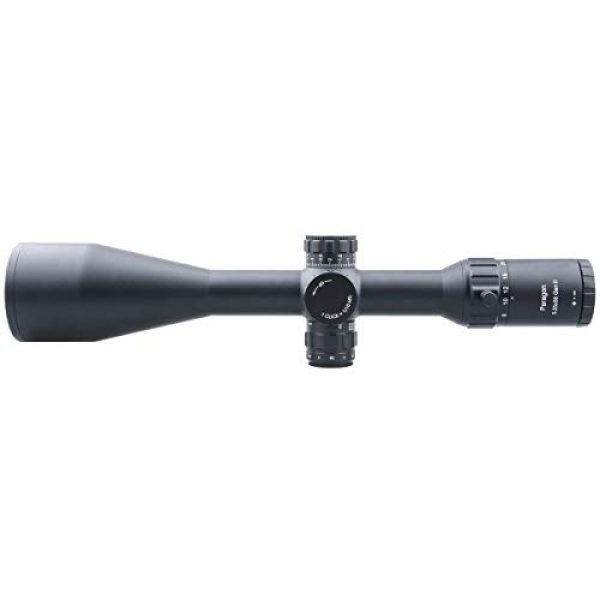 Vector Optics Rifle Scope 6 Vector Optics 5-25x56mm Second Focal Plane (SFP) Genii 1/10 MIL Tactical Riflescope with Red Illuminated Reticle, 30mm Mount Rings, Lens Cover, 3 Inch Sunshade (Matte Black)