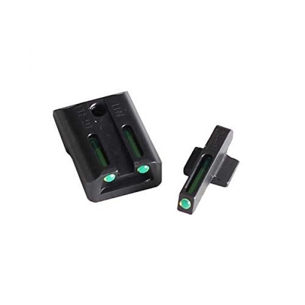 KTAIS Rifle Scope 5 KTAIS Tactical Fiber Optic Front Rear Sight Set Red Green Sight for Hunting 1911 Cut .270/.450 Gun Pistol Handgun (Color : A)