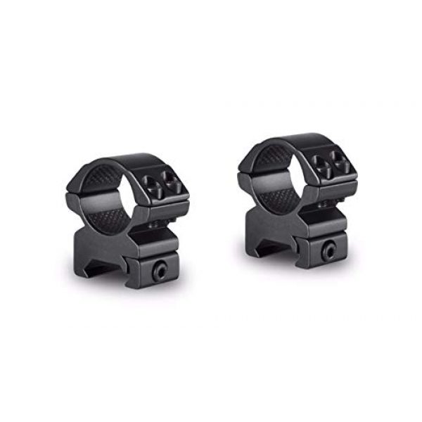 Hawke Sport Optics Rifle Scope 3 Hawke Sport Optics 14162 Vantage SF 6-24x44 1/2 Mil Dot (Black) and Hawke 2-Pc Medium Weaver Rings Kit