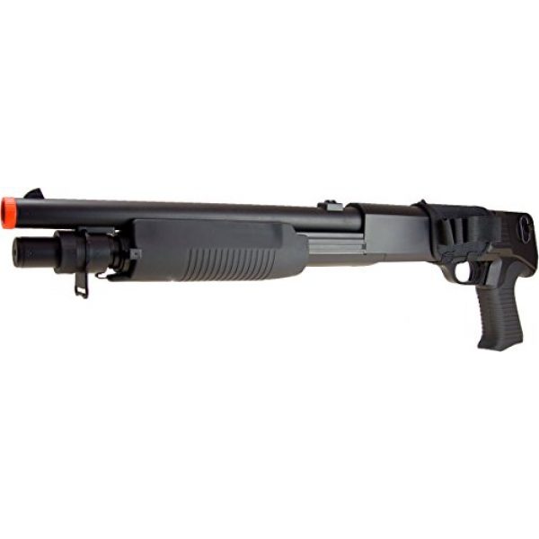 DE/CSI Airsoft Shotgun 4 DE Model-799S Tri-Burst Shot Gun w/Pistol Grip&Shell Holster