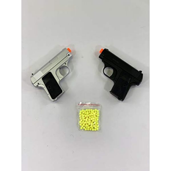 Double Eagle Airsoft Pistol 2 Double Eagle P328 1+1 Airsoft Pistols (Black and Silver)
