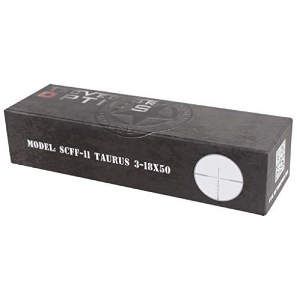 Vector Optics Rifle Scope 7 Vector Optics Taurus 3-18x50mm 30mm Tube, First Focal Plane (FFP) 1/10 MIL Red Illuminated Tactical Riflescope