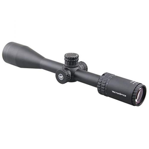 Vector Optics Rifle Scope 1 Vector Optics Hugo 4-16x44 Second Focal Plane (SFP) Riflescope, 25.4mm Tube, 1/4 MOA Per Click Adjustment, Turret Lock System, Free Mount Rings, Lens Caps, 3 Inches Sunshade
