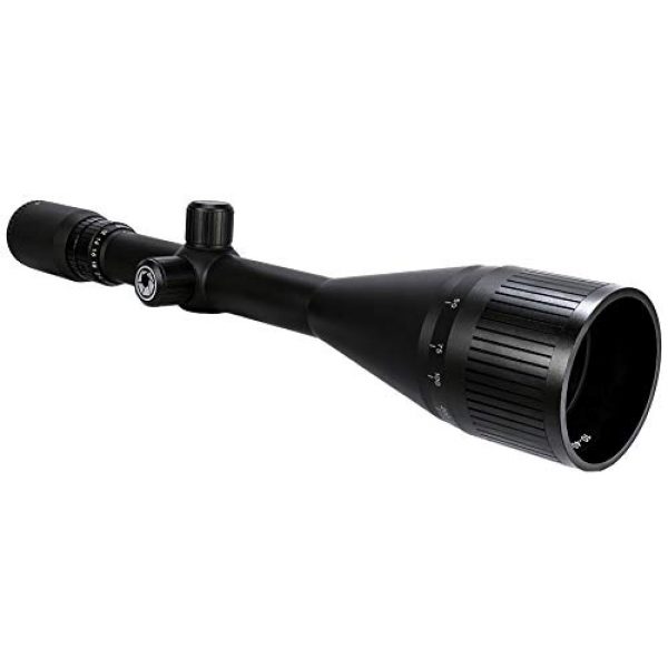 BARSKA Rifle Scope 1 BARSKA AC13524 Varmint 10-40x60 Rifle Scope Trace MOA V2 Reticle Adjustable Objective, Black, One Size
