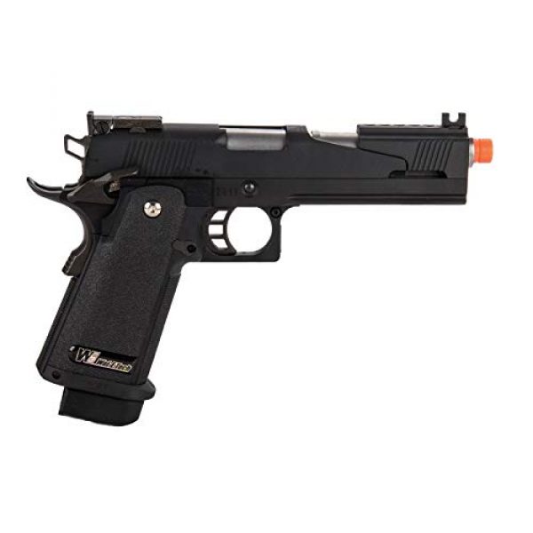 Lancer Tactical Airsoft Pistol 2 Lancer Tactical WE-Tech Black Dragon 5.1 Competition Series Hi-Capa Full Auto Gas Blowback Airsoft Pistol Black