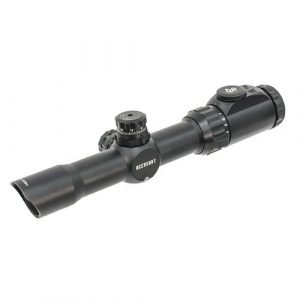 Accu-Shot Rifle Scope 1 UTG 1-8X28 30mm CQB/MRC Scope, 36-color Circle Dot, QD Rings