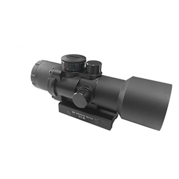 Ade Advanced Optics Rifle Scope 5 Ade Advanced Optics Crusader 5X Tactical Pris Scope with Illuminated Red/Green Dot Reticle