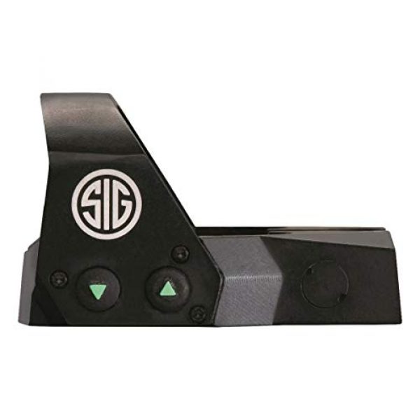 Sig Sauer Rifle Scope 5 Sig Sauer Romeo 1 Mini Reflex 1x22 3 MOA Red Dot 1.0 MOA M1913 Gun Scope, Black, One Size (SOR11001)