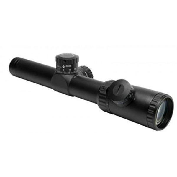 NcSTAR Rifle Scope 1 NcSTAR Vism 1.1-4X 24mm Dot Reticle Evolution Series Scope, Black