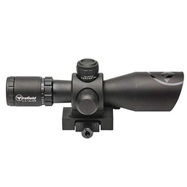 Firefield Rifle Scope 2 Firefield Barrage 2.5-10x40 Riflescope with Red Laser