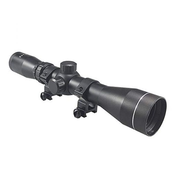 CZSM Rifle Scope 1 Long Eye Relief Scope 2-7x42 Rangefinder Reticle 30mm Tube Diameter Fits Mosin Nagant 1891/30 M39 with Mount Rings