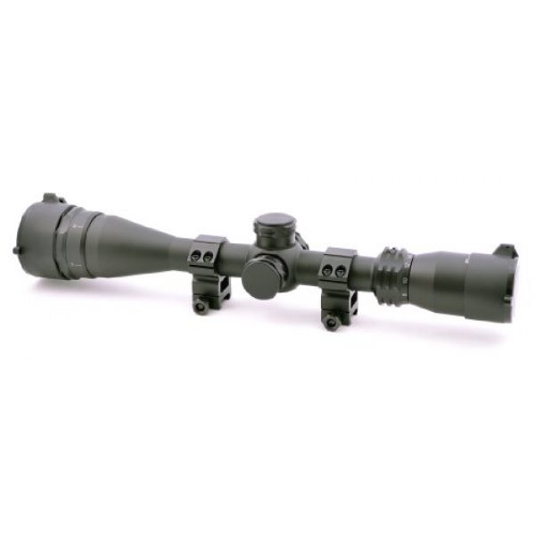 Hammers Rifle Scope 2 Hammers Illuminated Varmint Hunting Riflescope 4-16X40AO w/Sunshade and Weaver Scope Rings