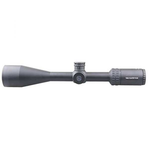 Vector Optics Rifle Scope 5 Vector Optics Hugo 6-24x50 Second Focal Plane (SFP) Riflescope, 25.4mm Tube, 1/4 MOA Per Click Adjustment, Turret Lock System, Free Mount Rings, Lens Caps, 3 Inches Sunshade