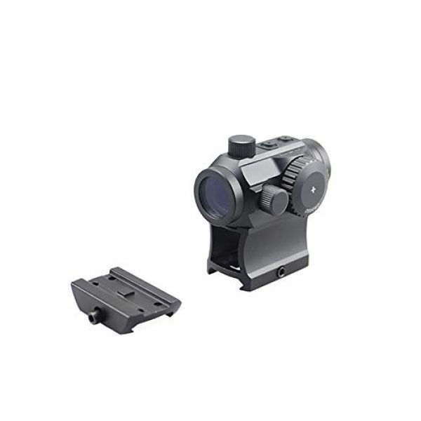 DJym Rifle Scope 1 DJym in The Red Dot Sight, M1 Hollow-Height Bracket Applies to Rifle Scopes, Waterproof and Shockproof Anti-Fog Sight