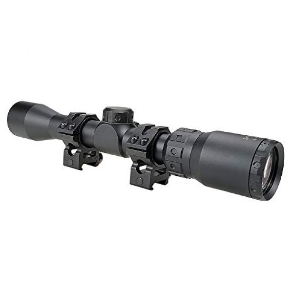Persei Rifle Scope 7 Persei Optics Rifle Scope 1-inch Tube 2-7x 32mm 1/10 MOA Adjustments Mil-Dot Reticle with Medium Profile Scope Rings