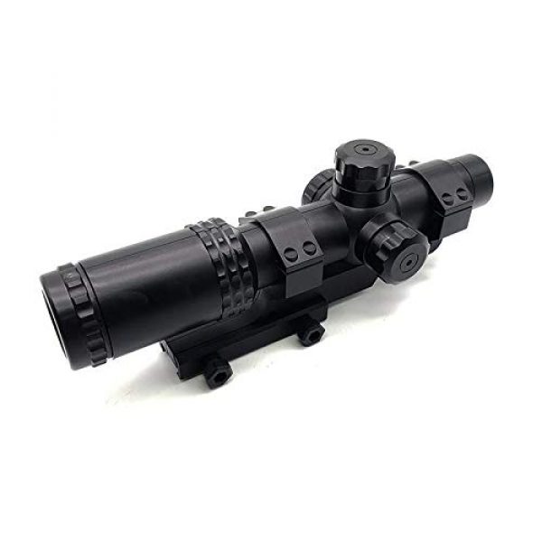KTAIS Rifle Scope 1 KTAIS 8X Sight Scope Riflescope Green & Red Cross Tactical Hunting Optics Holographic Sight Toy Plastic Gun Accessories (Color : Black)