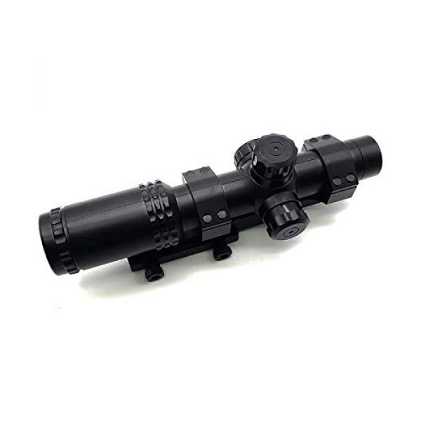 KTAIS Rifle Scope 4 KTAIS 8X Sight Scope Riflescope Green & Red Cross Tactical Hunting Optics Holographic Sight Toy Plastic Gun Accessories (Color : Black)