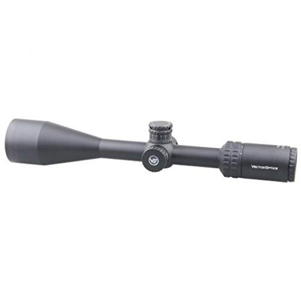 Vector Optics Rifle Scope 4 Vector Optics Hugo 6-24x50 Second Focal Plane (SFP) Riflescope, 25.4mm Tube, 1/4 MOA Per Click Adjustment, Turret Lock System, Free Mount Rings, Lens Caps, 3 Inches Sunshade