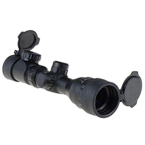 KTAIS Rifle Scope 5 KTAIS 2-6X32 Adjustable Hunting Green Red Dot Illuminated Tactical Riflescope Reticle Optical Sight Scope for Shotgun Riflescop (Color : Black)