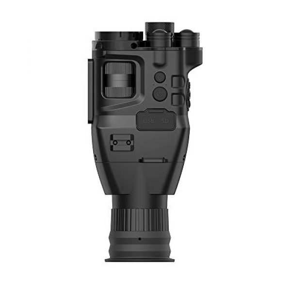 DYCOME Rifle Scope 5 Night Vision Rifle Scope, Digital Goggles Monocular for Nightfall Total Darkness Night Vision Caucus Riflescope for Outdoor Hunting, Save Videos, with Bracket