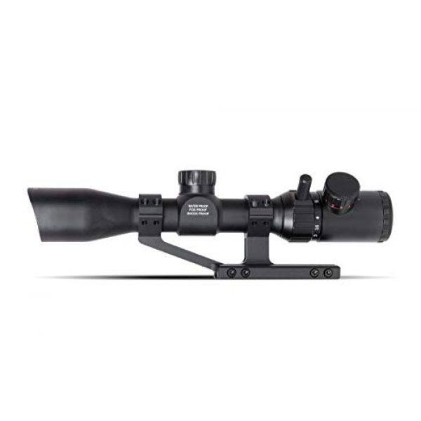 Monstrum Rifle Scope 2 Monstrum 3-9x32 Rifle Scope with Rangefinder Reticle | ZR255 H-Series Offset Scope Mount | Bundle