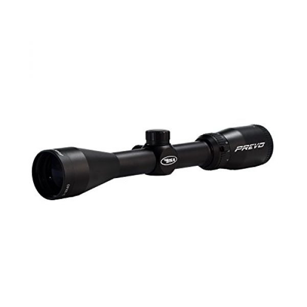 BSA Optics Rifle Scope 1 BSA Prevo Rifle Scope Wire Reticle and Blue Coating, 3-9 x 40mm, Black