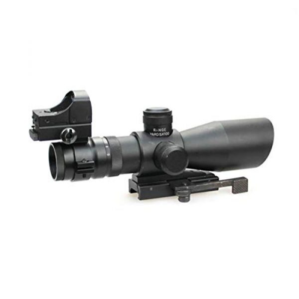 DJym Rifle Scope 5 DJym 3-9X42E and HD107R Combined Sights, Rifle Scope Waterproof, Shockproof and Anti-Fog