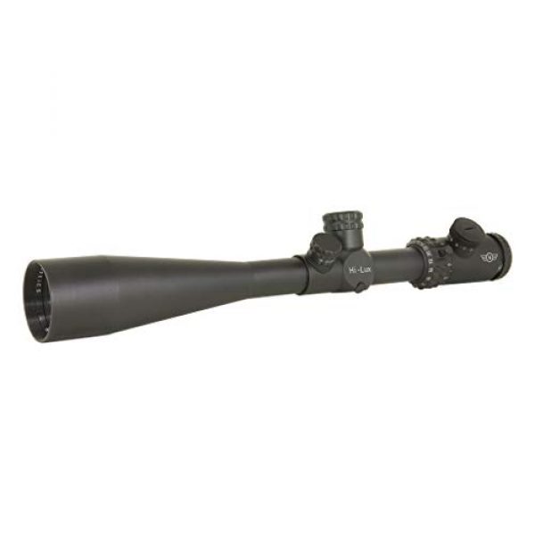 Hi-Lux Optics Rifle Scope 4 Hi-Lux Optics TP730X50MOA Top Angle 7-30 x 50 30mm Tube Rifle Scope with Green Illuminated MOA Reticle, Black