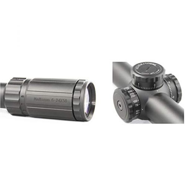Vector Optics Rifle Scope 3 Vector Optics Marksman 6-25x50mm Second Focal Plane (SFP) 1/10 MIL Hunting Riflescope with MP Reticle, 30mm One Piece Mount, Lens Covers and Honeycomb Sunshade