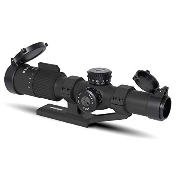 Monstrum Rifle Scope 3 Monstrum Alpha Series 1-6x24 First Focal Plane FFP Rifle Scope | ZR305 H-Series Offset Scope Mount | Bundle