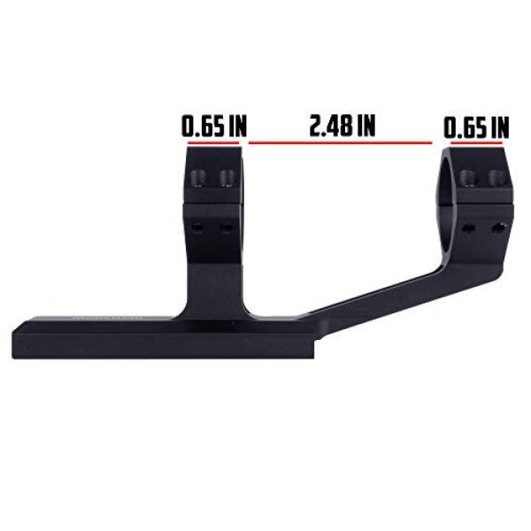 Monstrum Rifle Scope 7 Monstrum 3-9x32 Rifle Scope with Rangefinder Reticle | ZR255 H-Series Offset Scope Mount | Monstrum Flip Up Lens Cover Set | Bundle